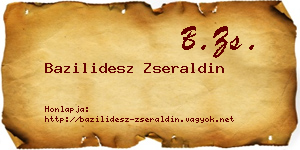 Bazilidesz Zseraldin névjegykártya
